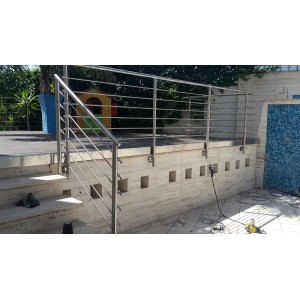 BALAUSTRA IN ACCIAIO INOX SATINATO AISI 316